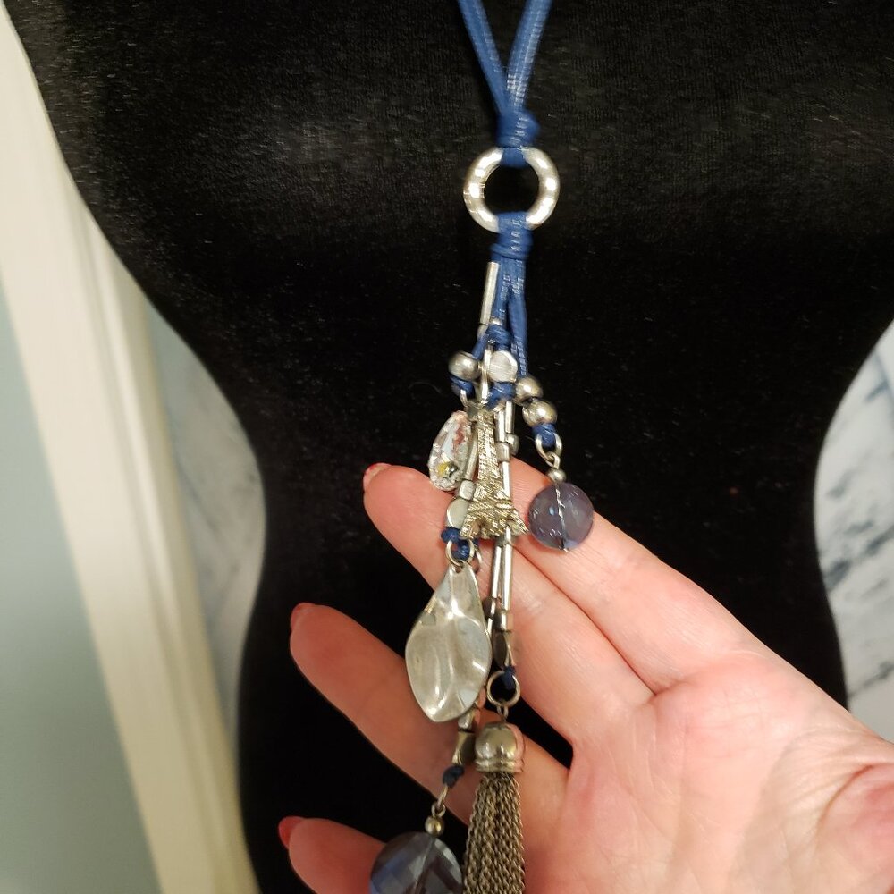 ⭐️ Stylish Charm Necklace with mini Eiffel Tower
